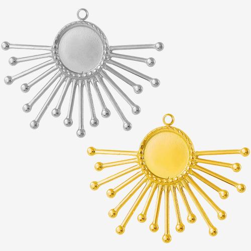 Monture de pendentif en acier inoxydable, Acier inoxydable 304, Placage, DIY, plus de couleurs à choisir Vendu par sac