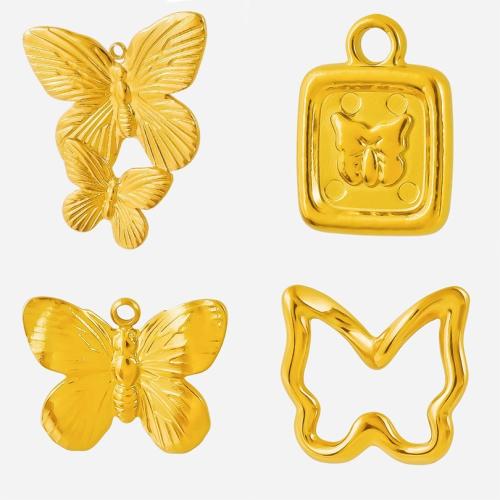 Stainless Steel Pendants, 304 Stainless Steel, plated, DIY 