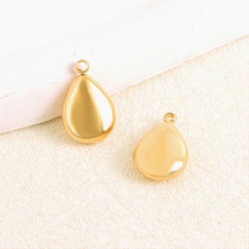 Stainless Steel Pendants, 304 Stainless Steel, Teardrop, plated, DIY 