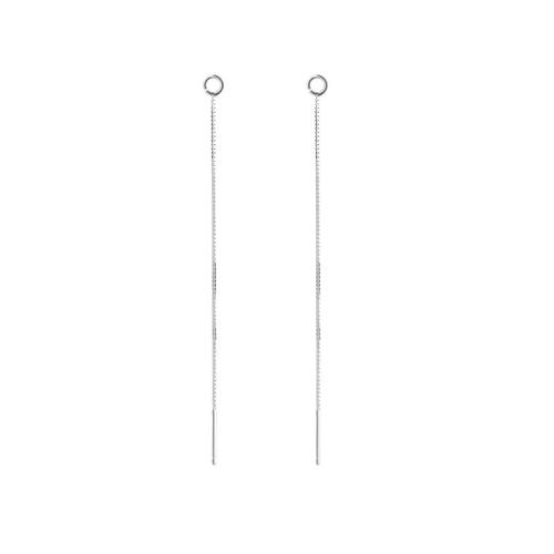 Sterling Silver Earring Drop Component, 925 Sterling Silver, DIY & box chain [
