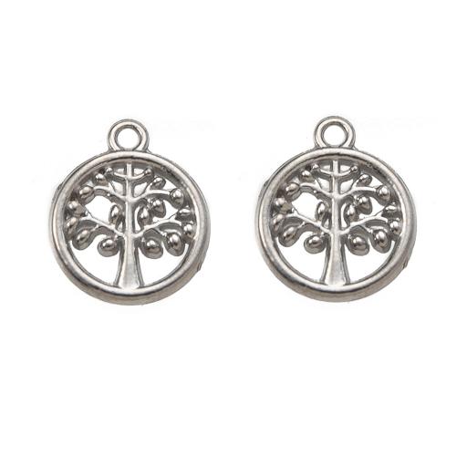 Stainless Steel Hollow Pendant, 304 Stainless Steel, Round, DIY 