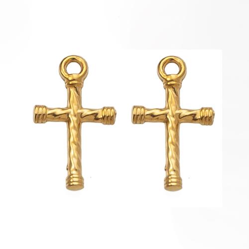 pendentifs En acier inoxydable de Croix , Acier inoxydable 304, DIY, plus de couleurs à choisir Vendu par PC