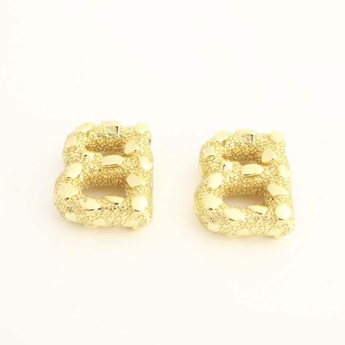 Weinlese Messing Perlen, Buchstabe B, DIY, goldfarben, verkauft von PC[