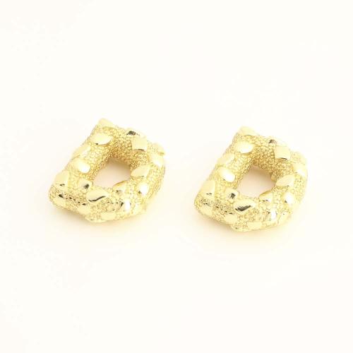 Weinlese Messing Perlen, Buchstabe D, DIY, goldfarben, verkauft von PC[