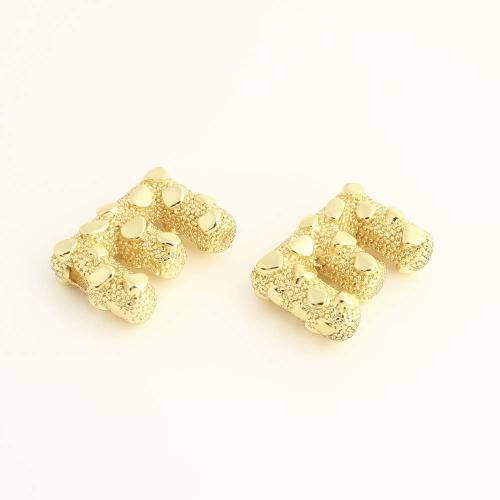 Weinlese Messing Perlen, Buchstabe E, DIY, goldfarben, verkauft von PC[