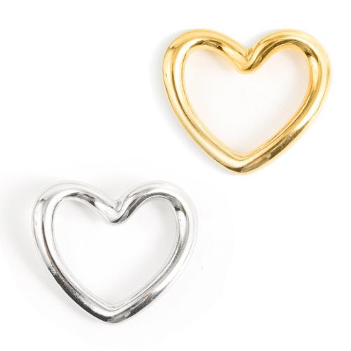 pendentifs de cœur en inox , Acier inoxydable 304, coeur, Placage, DIY & creux, plus de couleurs à choisir Vendu par sac