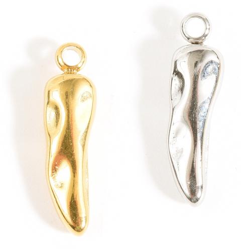 Stainless Steel Pendants, 304 Stainless Steel, Pepper, plated, DIY 