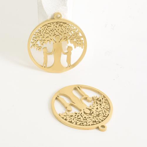 Stainless Steel Hollow Pendant, 304 Stainless Steel, plated, DIY 