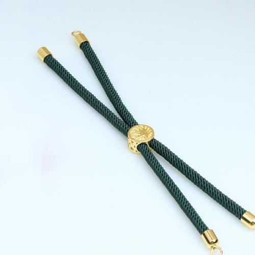 Brass Bracelet Cord, with Milan Cord, DIY & adjustable Approx 11 cm 