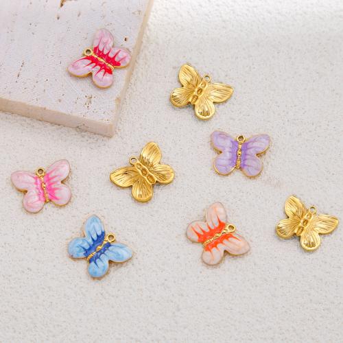 316 L Edelstahl Anhänger, goldfarben plattiert, DIY & Emaille, keine, frei von Nickel, Blei & Kadmium, verkauft von PC