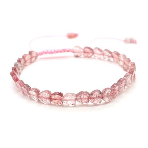 Gemstone Bracelet, with Knot Cord, handmade, fashion jewelry & Unisex Inch 