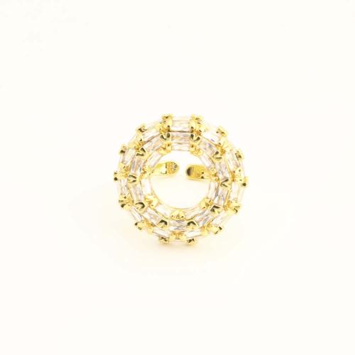 Bague en laiton, bijoux de mode & pavé de micro zircon & pour femme, plus de couleurs à choisir, Vendu par PC[