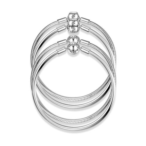 925 Sterling Silver Bangle, snake chain 