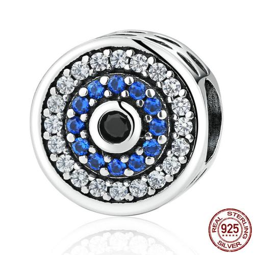 Sterling Silber Vintage Perlen, 925er Sterling Silber, DIY & verschiedene Stile für Wahl & Micro pave Zirkonia, beads length 10-20mm, verkauft von PC