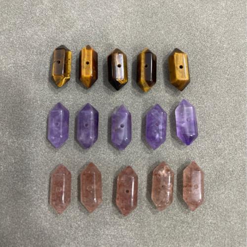 Perles de pierre gemme unique, hexagone, DIY & différents matériaux pour le choix Vendu par PC