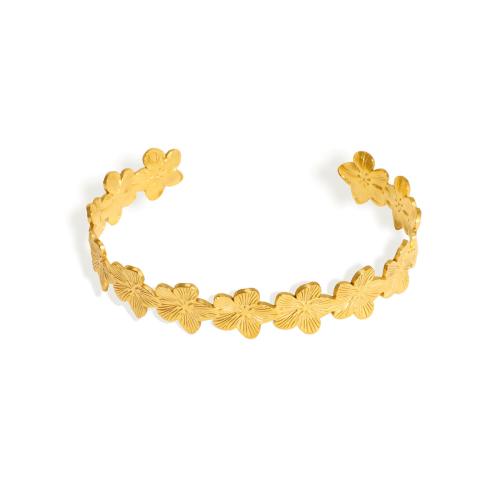 Acier inoxydable 304 bracelet manchette, Placage, bijoux de mode & styles différents pour le choix & pour femme, Vendu par PC[