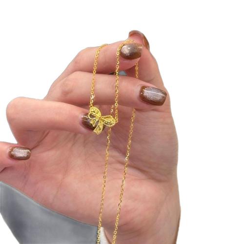 Collier en laiton fait à la main, avec 5cm chaînes de rallonge, Placage, bijoux de mode & pour femme Environ 40 cm, Vendu par PC