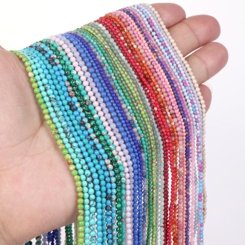 Perles de pierre gemme unique, Rond, DIY, plus de couleurs à choisir, 2mm, Environ Vendu par brin