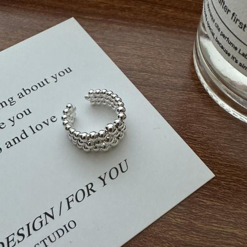 Argent sterling 925 manchette d'oreille, bijoux de mode & pour femme, earring length 10-20mm, Vendu par PC[