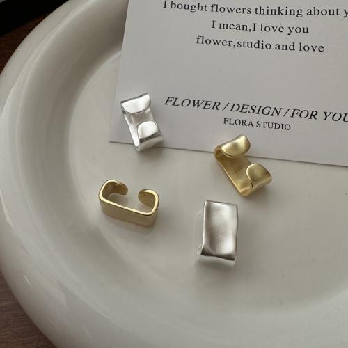 Argent sterling 925 manchette d'oreille, bijoux de mode & pour femme & givré, plus de couleurs à choisir, 10mm, Vendu par PC[