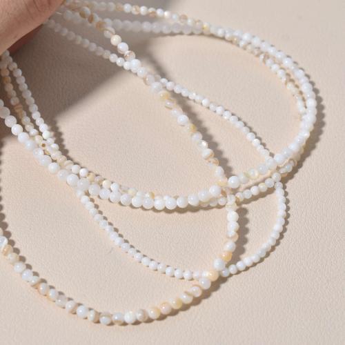 Природные стеклянные бусы, Пресноводные оболочка, Круглая, DIY, Много цветов для выбора продается Strand