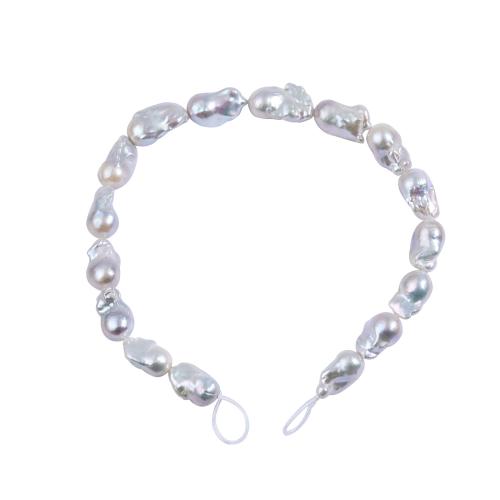 Perles nacres baroques de culture d'eau douce , perle d'eau douce cultivée, DIY, blanc Vendu par brin[
