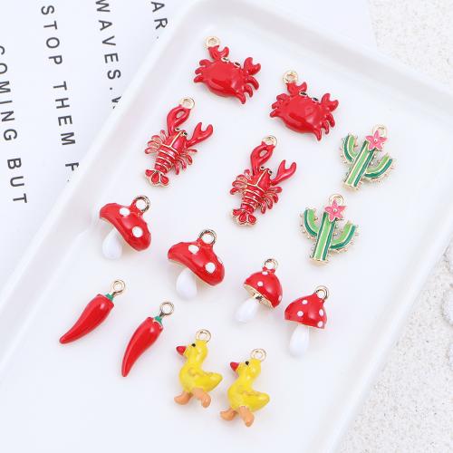 aleación de zinc colgante, chapado, Bricolaje & diferentes estilos para la opción & esmalte, 10PCs/Bolsa, Vendido por Bolsa