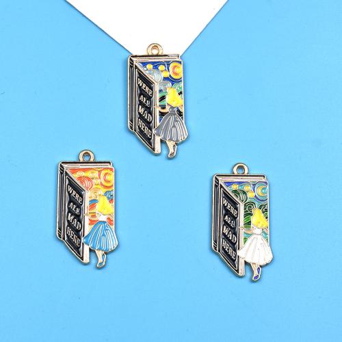 Colgantes de esmalte de la aleación del cinc, aleación de zinc, Bricolaje, más colores para la opción, 100PCs/Bolsa, Vendido por Bolsa