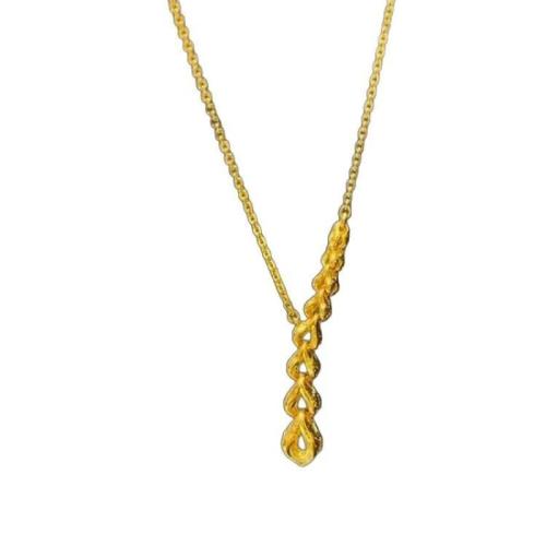 Collier en laiton fait à la main, avec 5cm chaînes de rallonge, Placage, bijoux de mode & pour femme Environ 40 cm, Vendu par PC