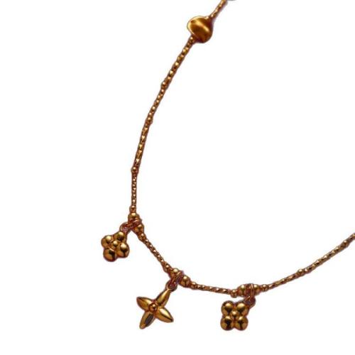 Collier en laiton fait à la main, avec 5cm chaînes de rallonge, Placage, bijoux de mode & pour femme Environ 40 cm, Vendu par PC