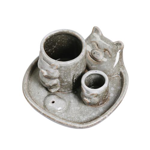 Buy Incense Holder and Burner in Bulk , Porcelain, half handmade, for home and office [