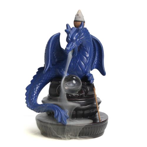 Porcelain Incense Burner, half handmade, for home and office 