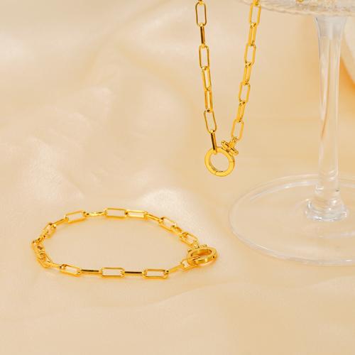 Acier inoxydable 304 parure de bijoux, Plaqué or 18K, bijoux de mode & styles différents pour le choix & pour femme, Vendu par PC