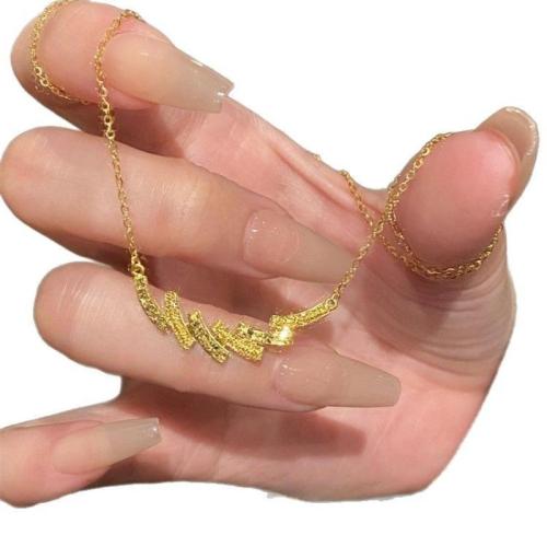 Brass Jewelry Necklace, with 5cm extender chain, plated, fashion jewelry & for woman Approx 40 cm 
