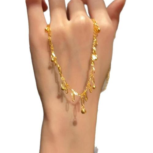 Brass Jewelry Necklace, with 5cm extender chain, plated, fashion jewelry & for woman Approx 40 cm 