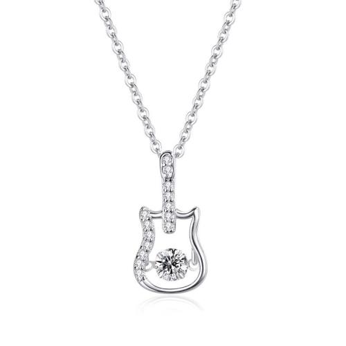Collier en laiton cubique Zircon Micro Pave, avec zircon cubique, avec 5cm chaînes de rallonge, Placage, bijoux de mode & pour femme, plus de couleurs à choisir Environ 40 cm, Vendu par PC