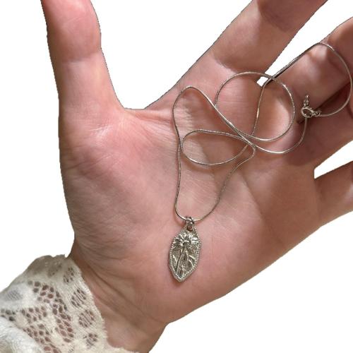 Collier en laiton fait à la main, avec 5cm chaînes de rallonge, Placage, bijoux de mode & pour femme Environ 40 cm, Vendu par PC