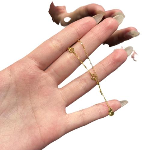 Collier en laiton fait à la main, avec 5cm chaînes de rallonge, Placage, bijoux de mode & pour femme Environ 40 cm, Vendu par PC