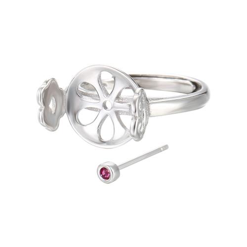 Sterling Silver Bezel Ring Base, 925 Sterling Silver, vintage & DIY US Ring [