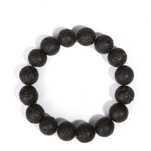 lava Pulsera, Esférico, longitud diferente para la opción & unisexo & diverso tamaño para la opción, Grado AAAAA, Vendido por UD