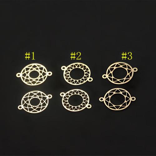 Edelstahl Manschettenknopf, gold-gefüllt, DIY & verschiedene Stile für Wahl & hohl, Goldfarbe, 10mm, verkauft von PC