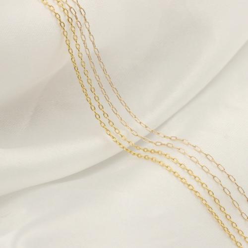 Edelstahl Manschettenknopf, gold-gefüllt, DIY & verschiedene Größen vorhanden & Rechteck-Kette & verschiedene Stile für Wahl, Goldfarbe, verkauft von PC