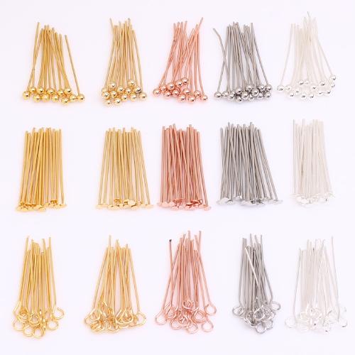 Brass Headpin, plated, DIY [