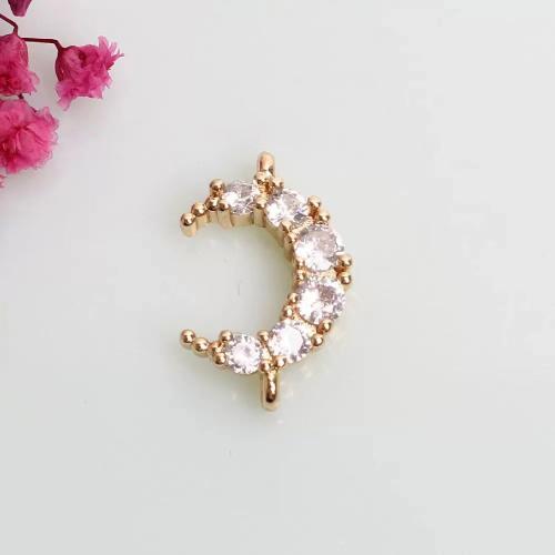 laiton Pendentif, Plaqué d'or 14K, DIY & styles différents pour le choix & pavé de micro zircon, Vendu par PC