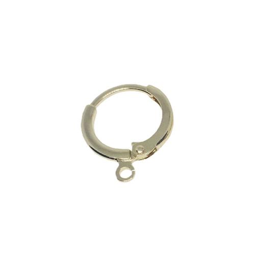 Brass Hoop Earring Components, plated, DIY 