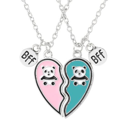 Zink Legierung Halskette, Zinklegierung, plattiert, 2 Stück & unisex & Emaille, originale Farbe, verkauft von setzen[