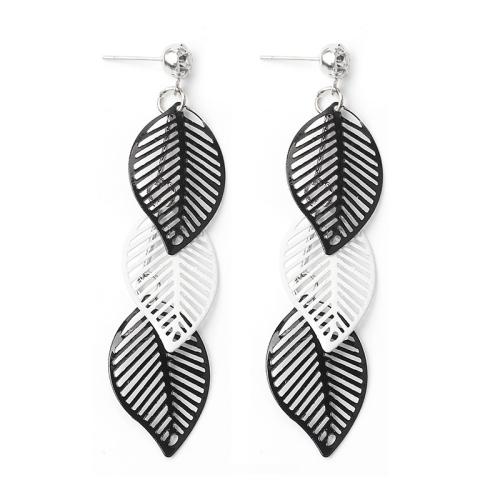 Zinc Alloy Drop Earring, Geometrical Pattern, plated & for woman & hollow, earring length 70-100mm 