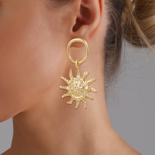 Zinc Alloy Stud Earring, gold color plated, fashion jewelry 