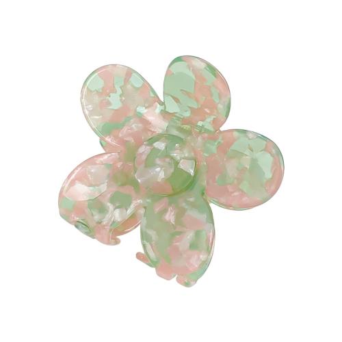 ヘアクロウクリップ, PVC(ポリ塩化ビニル)プラスチック, 花形, ハンドメイド, 女性用, 無色, 売り手 パソコン