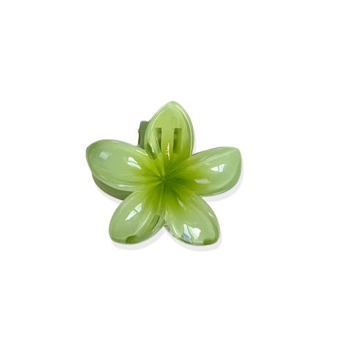 ヘアクロウクリップ, プラスチック, 花形, ハンドメイド, 女性用, 無色, 売り手 パソコン